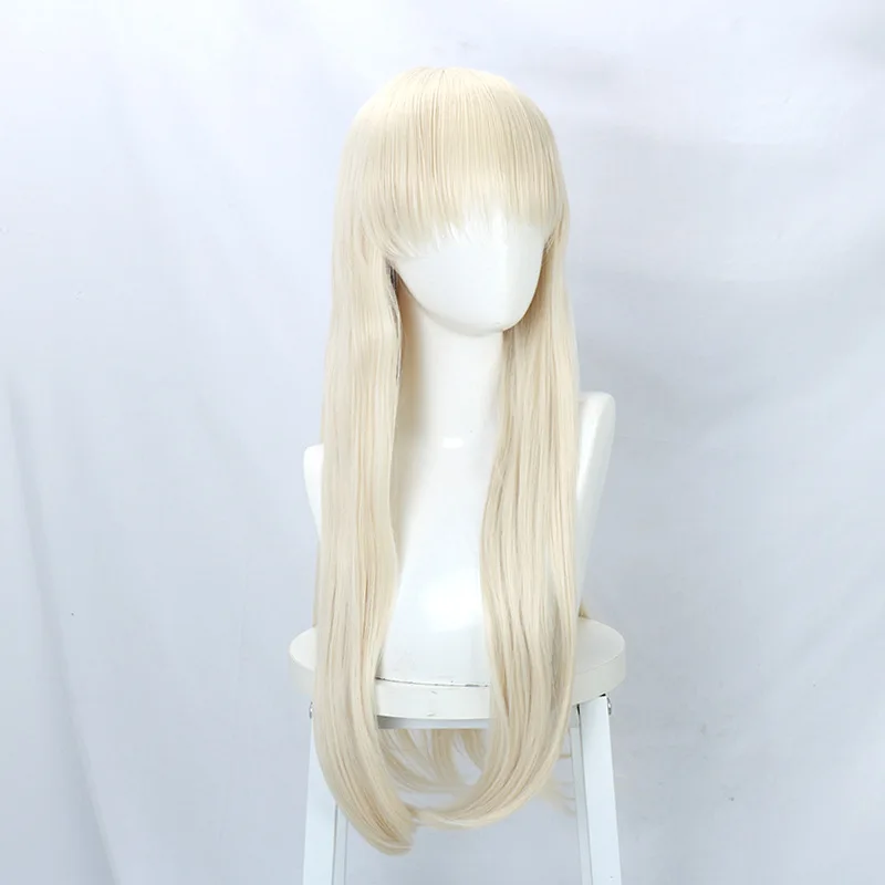 Kakegurui seizoen 2 melk goud Enma Tsukimi Rurina cosplay pruik