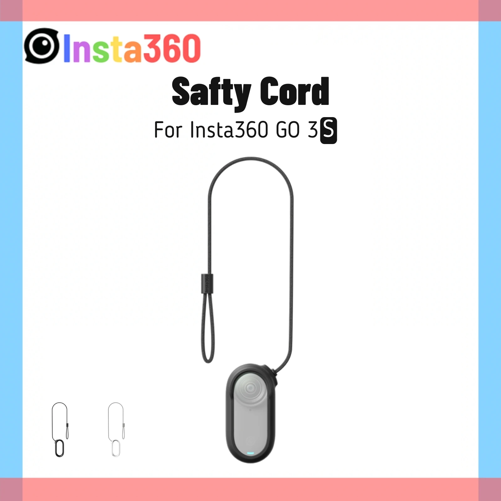 Insta360 GO 3S Magnet Pendant Safety Cord Anti-loss Rubber Case Rope Necklace For Insta 360 GO3S & GO 3 Original Accessory