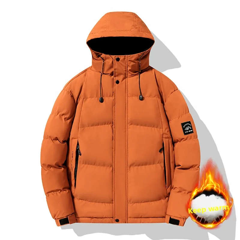 

Мужские зимние куртки, уличная одежда, камуфляжные утепленные мужские повседневные куртки с капюшоном, свободные модные мужские парки в стиле хип-хоп с лентами, верхняя одежда