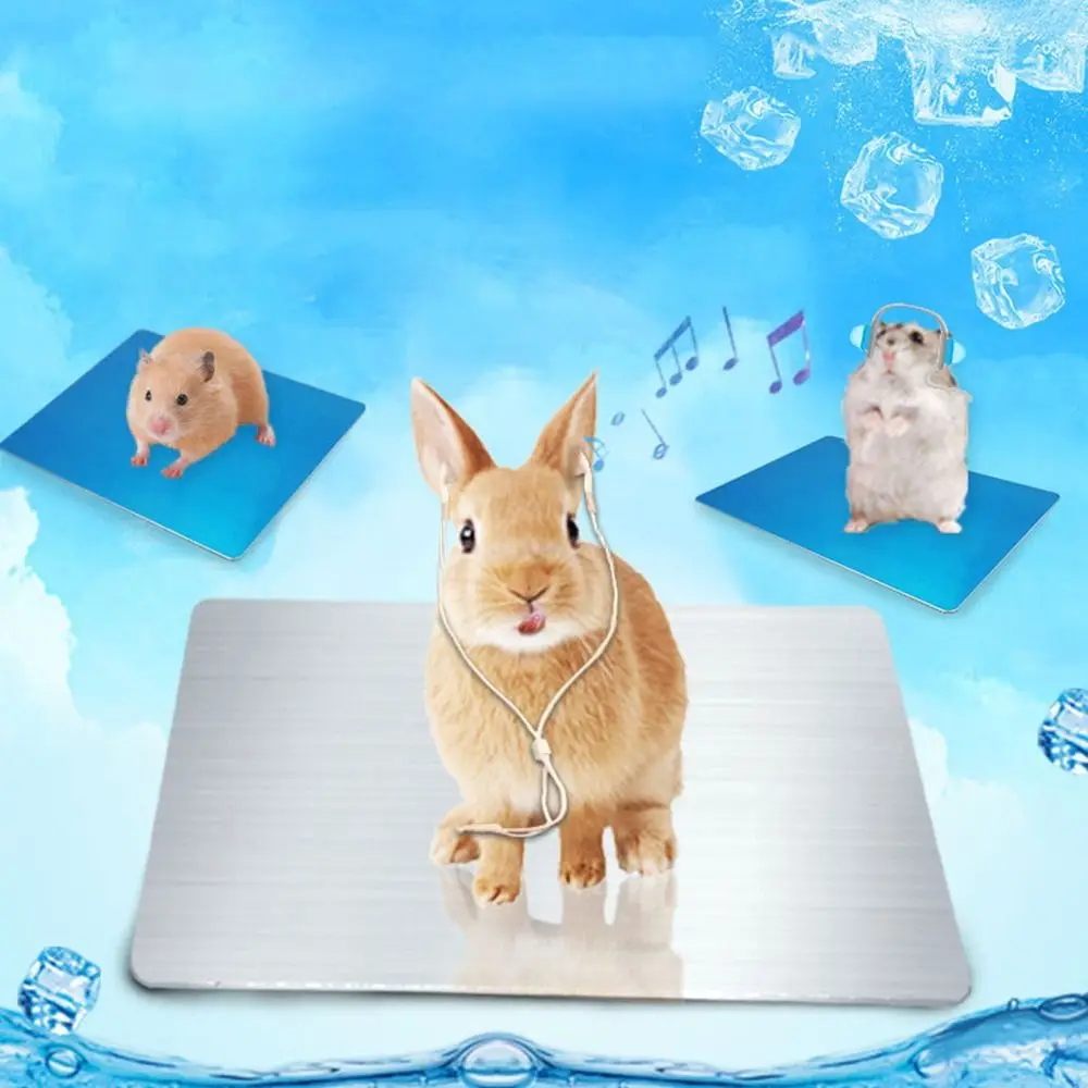 Aluminum Pet Cooling Plate Heat-dissipating Smooth Rabbit Cooling Plate Fast-cooling Non-electric Summer Cooling Mat