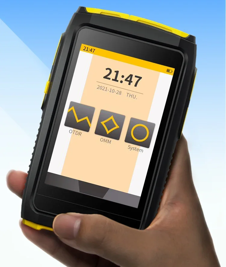 FTTH Active Fiber Live Test 1550nm 20dB 80KM Fiber Reflectometer otdr with Touch Screen OPM VFL OLS OTDR Tester