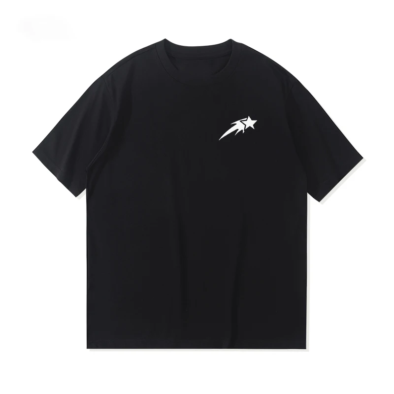 

Summer short-sleeved T-shirt mens simple pure cotton round neck loose trend versatile American casual T-shirt