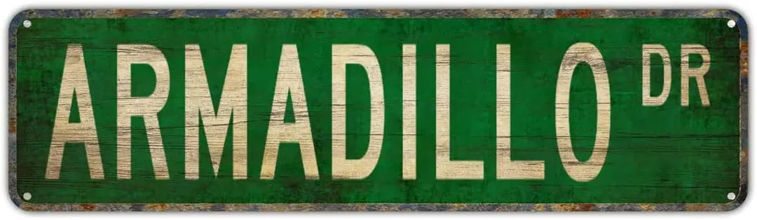 

Винтажные декоративные настенные вывески Armadillo подарок Armadillo Sign Armadillo декор для стен декор художественные вывески декоративная табличка 16 x 4i