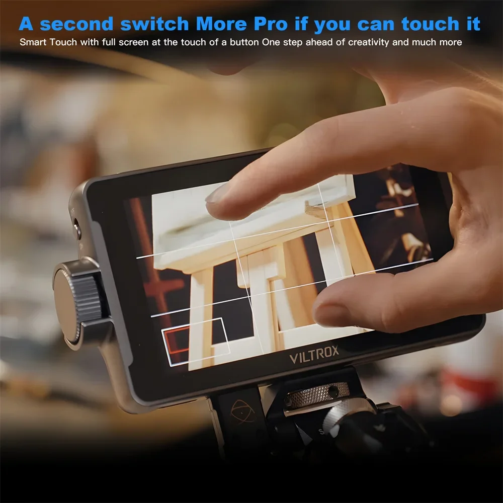 VILTROX DC-550 Pro 5.5 Inch 1200nits 4K 10bit HDMI Field Monitor, Touchscreen 3D LUT Exposure Focus Assis VILTROX Camera Monitor