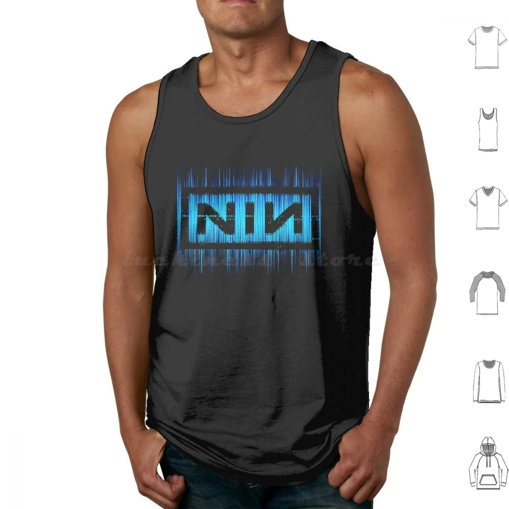 Blue Drop Nails Tank Tops Vest Sleeveless Nin Galaxy Nin Home Living Nin Popular Nin Nin Fall Out Boy Nin Logo Nin Sale Nin