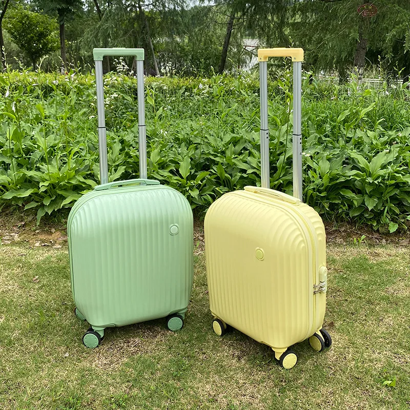 Wear-Resistant 18-Inch Internet Celebrity Luggage 2025 Travel Lightweight Swivel Wheels High-Value Small Boarding Trolley Case