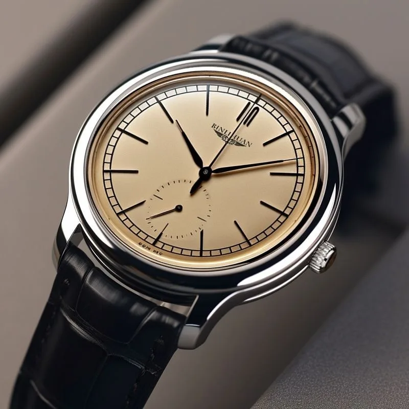 Men Fashion Retro Leather Watch Quartz Analog Business Wristwatch Birthday Gift