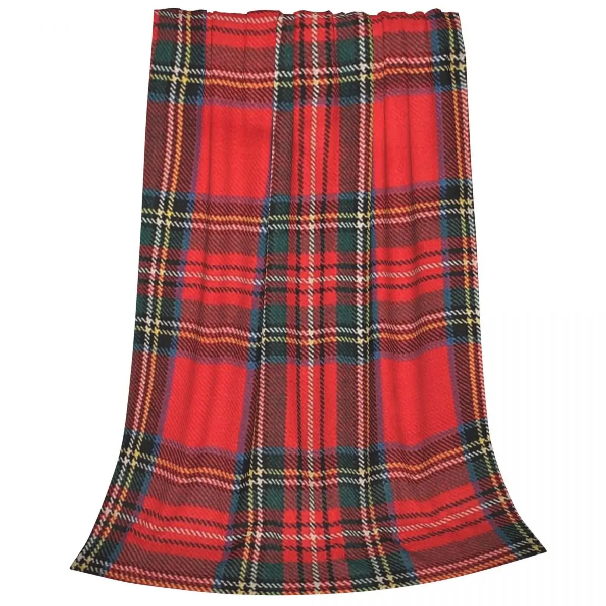 Royal Stewart Tartan Blanket Flannel Portable Sofa Throw Blankets For Home Bedroom Travel Throws Bedspread Quilt