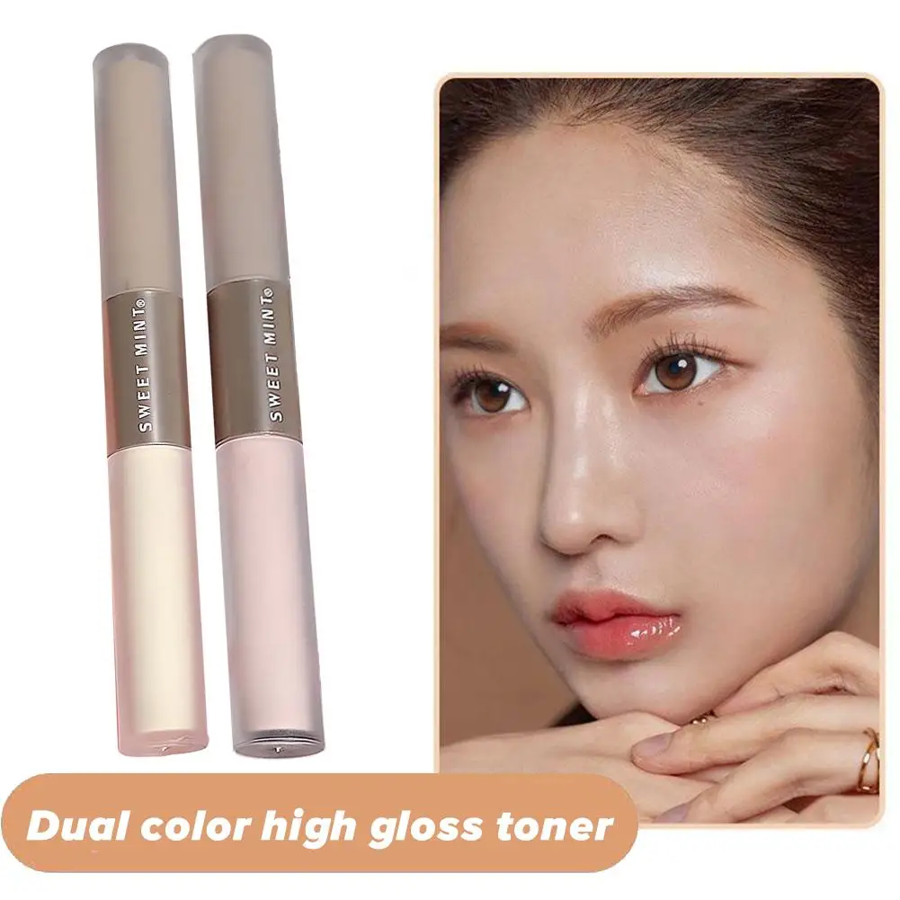 2 In 1 Liquid Contouring Stick High Gloss Brightens Contour Brown Grey Skin Nose Tone Face Warm Shadow Matte Bronzer Highli M0S6