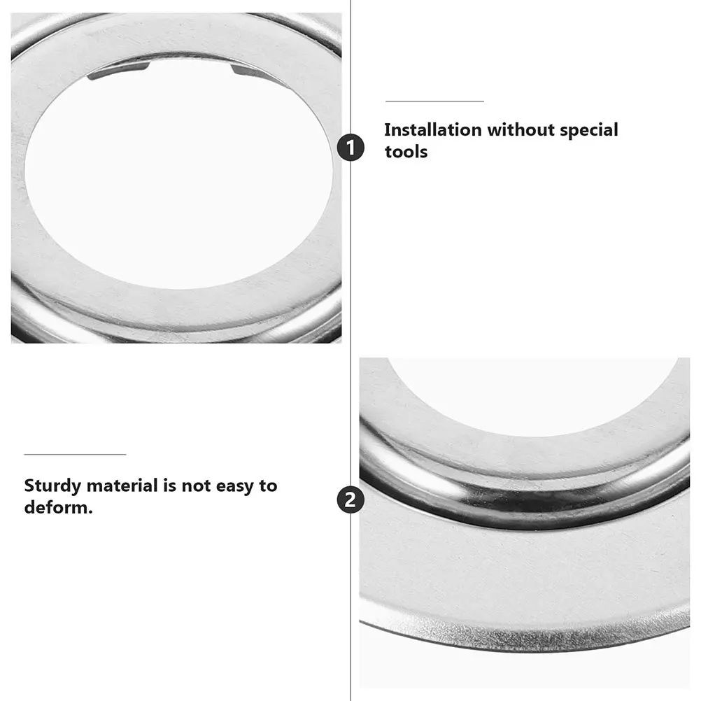 

20Pcs Fire Sprinkler Cover Plates Stainless Steel Round Escutcheon Protective Replacement Cover for Fire Sprinkler Heads Wall