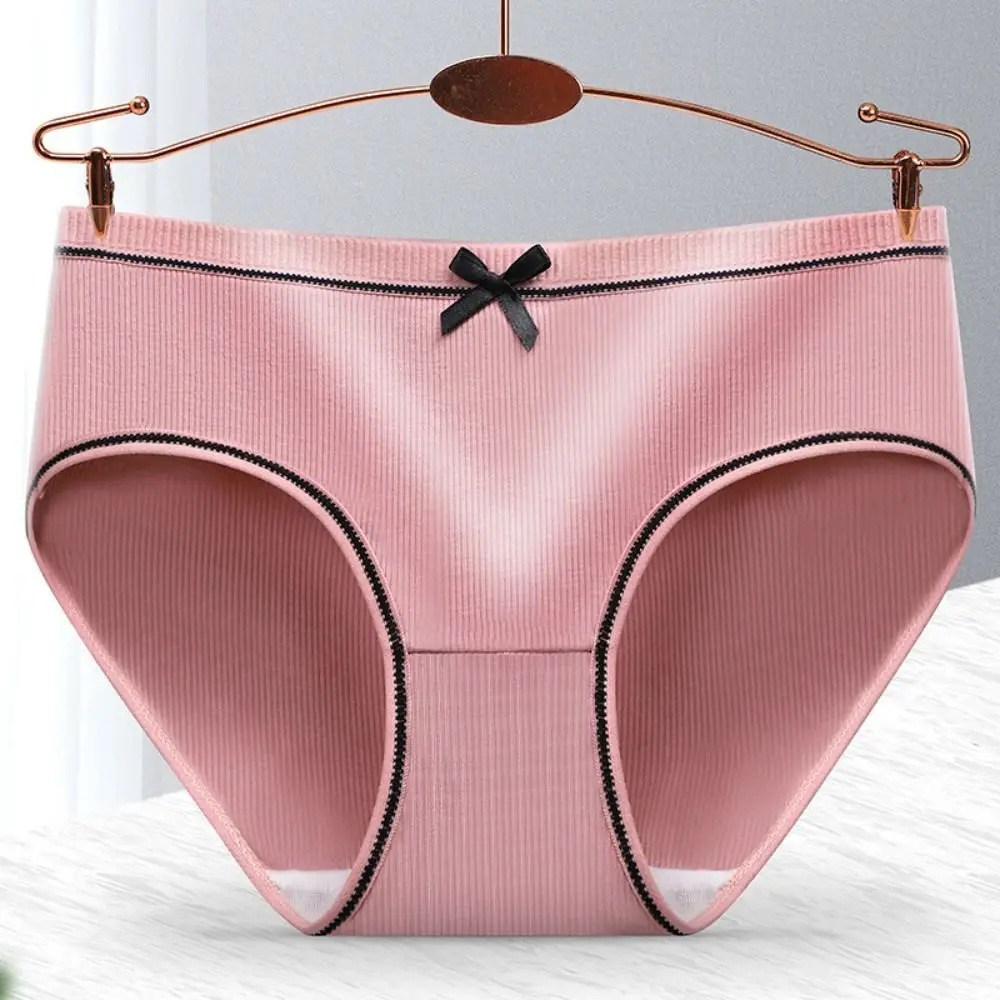 10 قطعة Bowknot الموضة بلون سراويل شريطية الملابس الداخلية النساء المتضخم الإناث ينغيرييس منخفضة الخصر ملخصات سيدة