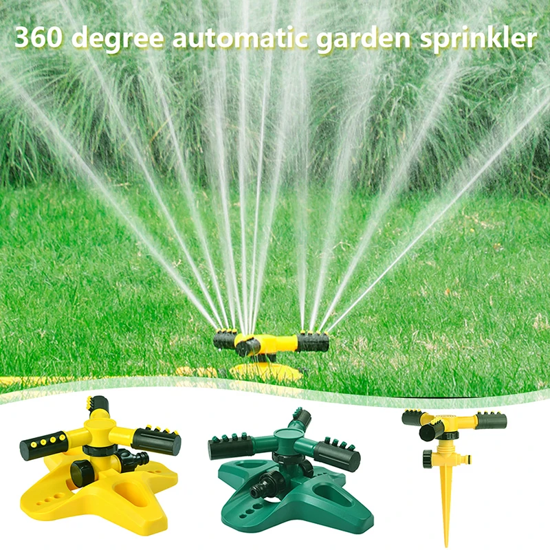 Sprinkler Nozzle 360 Degree Automatic Rotating Water Spray Garden Lawn Automatic Sprinkler Garden Watering Irrigation Supplies