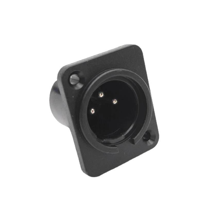Card Dragon 3-core Male Or Female XLR Straight Leg Plastic Power Connector Karon Holder 3-pin Socket Connection C3
