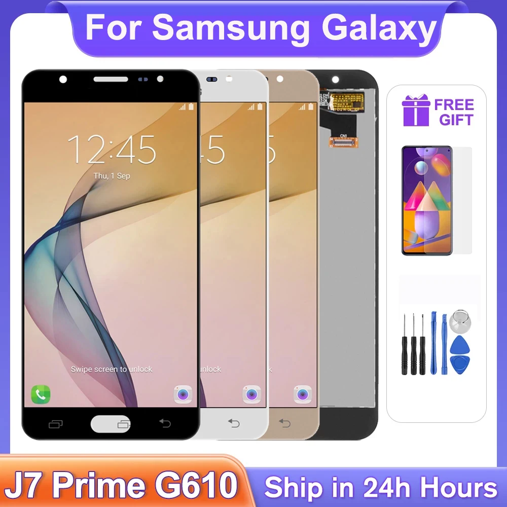 

5.5'' LCD For Samsung Galaxy J7 Prime G610 Display Touch Screen G610M G610F G610Y Digitizer Assembly Replacement Phone Repair