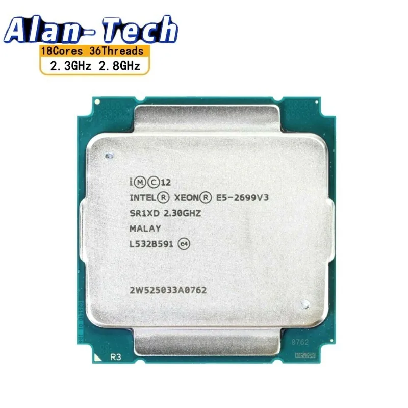 

Used Int-el Xeon E5 2699 V3 Processor SR1XD 2.3Ghz 18 Core 145W Socket LGA 2011-3 CPU E5 2699V3