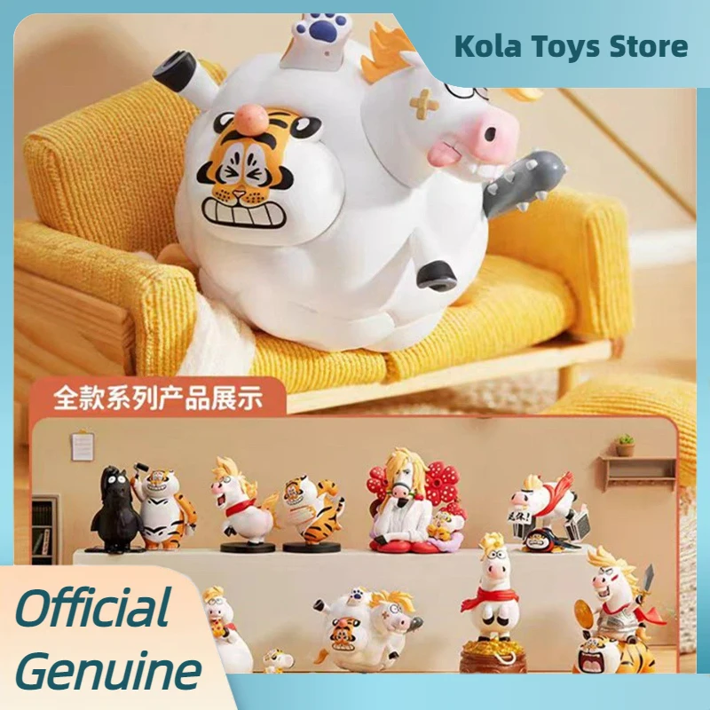 

Official I Am Not Fat Tiger Ma Ma Fu Fu Seies Blind Box Cute Figurine Dolls Trendy Ornaments Model Toys Mystery Box For Gift