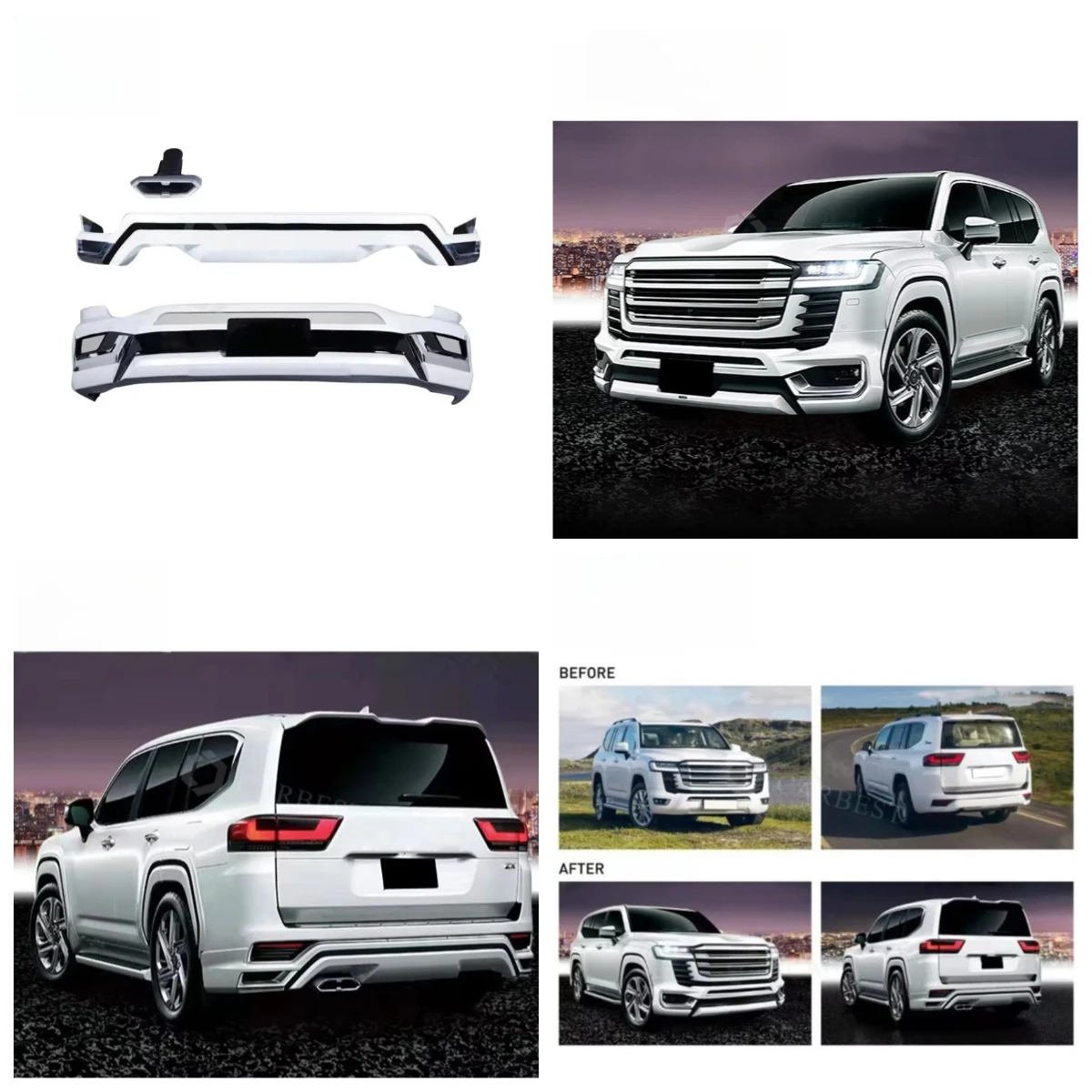 

Stlf Newest LC300 Front Rear Car Bumper For Land Cruiser 2022