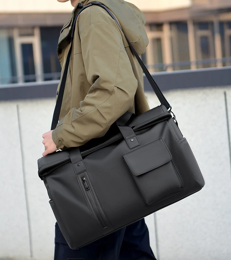 New Fashionable Men's Handbag, Large-capacity Business Computer Bag, Dry and Wet Separation Crossbody Single-shoulder Backpack