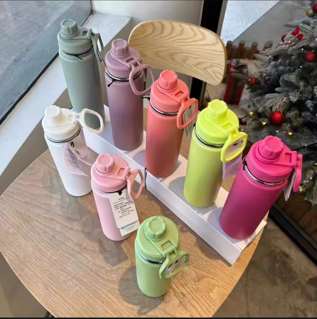 

710ml Replica Thermos Insulated Water Cup Sports Bottle Stainless Titanium Vacuum Portable Leakproof Outdoor Cup