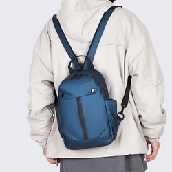 Lightweight Fashion Waterproof Chest Backpack for Men Casual Handbag Male Daily Outdoor Sling Bag for Urban Commuting Travel