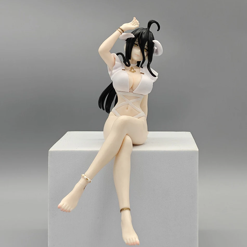 Overlord albedo anime menina figura macarrão rolha albedo maiô figura de ação adulto sexy modelo colecionável boneca brinquedos 16cm