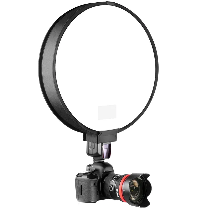 

4Pcs 40Cm Round Universal Portable Speedlight Softbox Flash Diffuser On-Top Soft Box For Camera