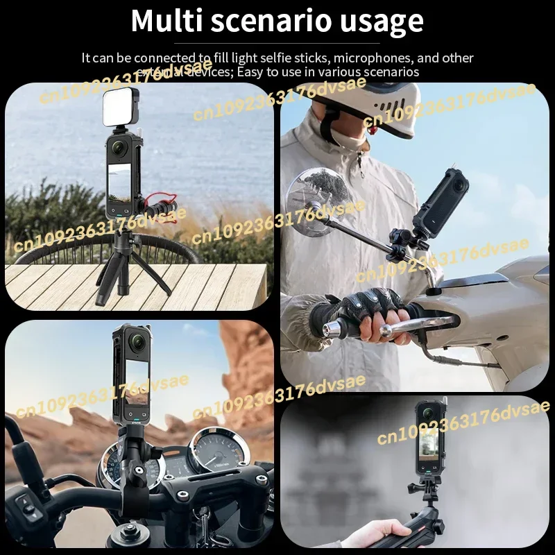 

2025 High Quality Sports Camera Video Metal Rabbit Cage Camera Protective Frame For Insta360 X4