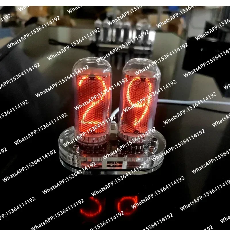 Afbeelding 7: 2-cijferige IN-18 thermometer Glow Tube Thermometer IN8 timer Nixie Clock Home USB 5V