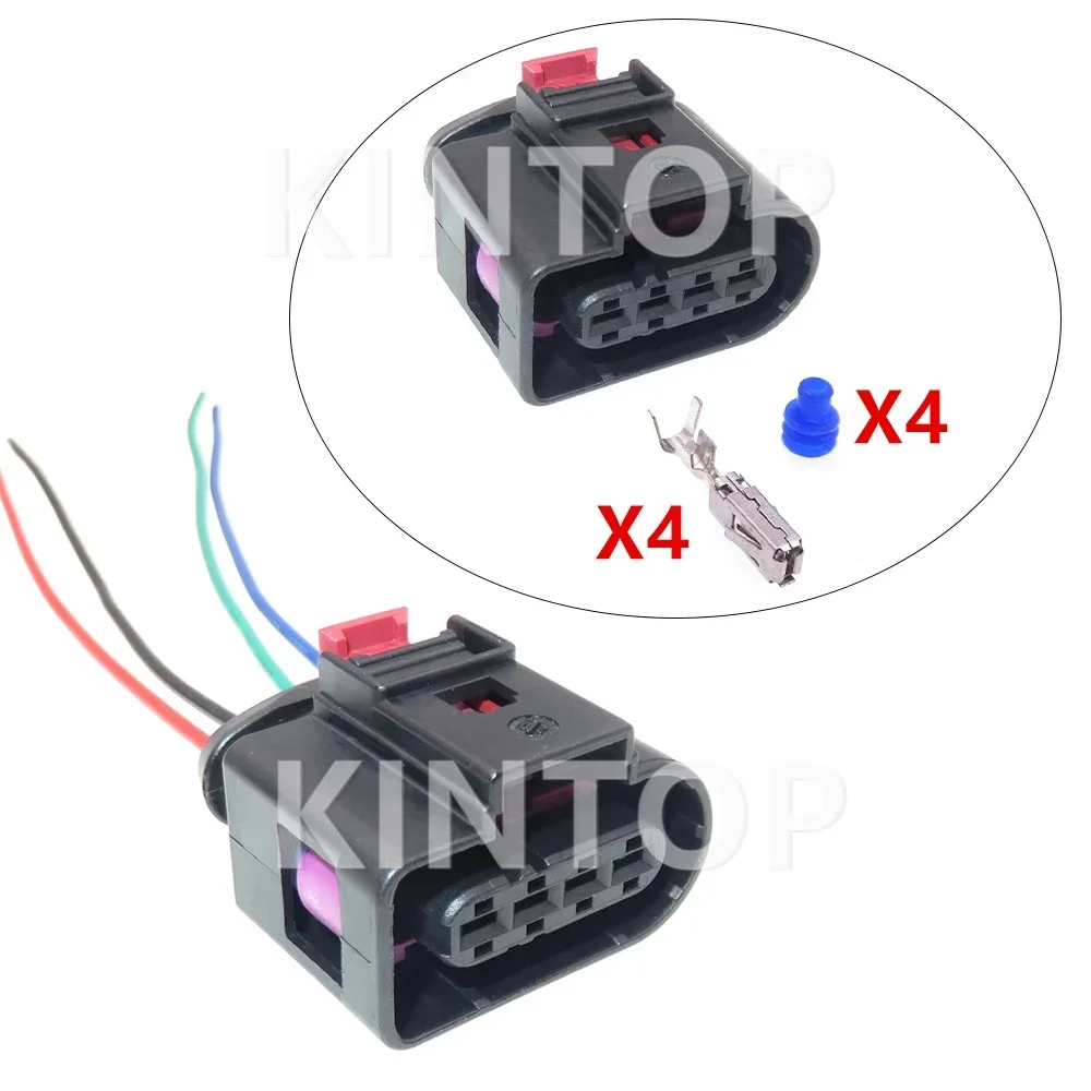 

1 Set 4 Pins 8K0971994A AC Assembly Car Wire Harness Waterproof Socket for VW Audi 8K0 971 994 A