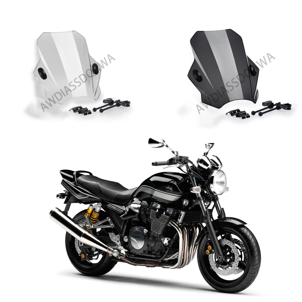 

XJR1300 SR400 XJ6 Motorcycle Windscreen Windshield Covers Screen Smoke Lens Deflector For YAMAHA SR400 XJ6 XJR1200 1300