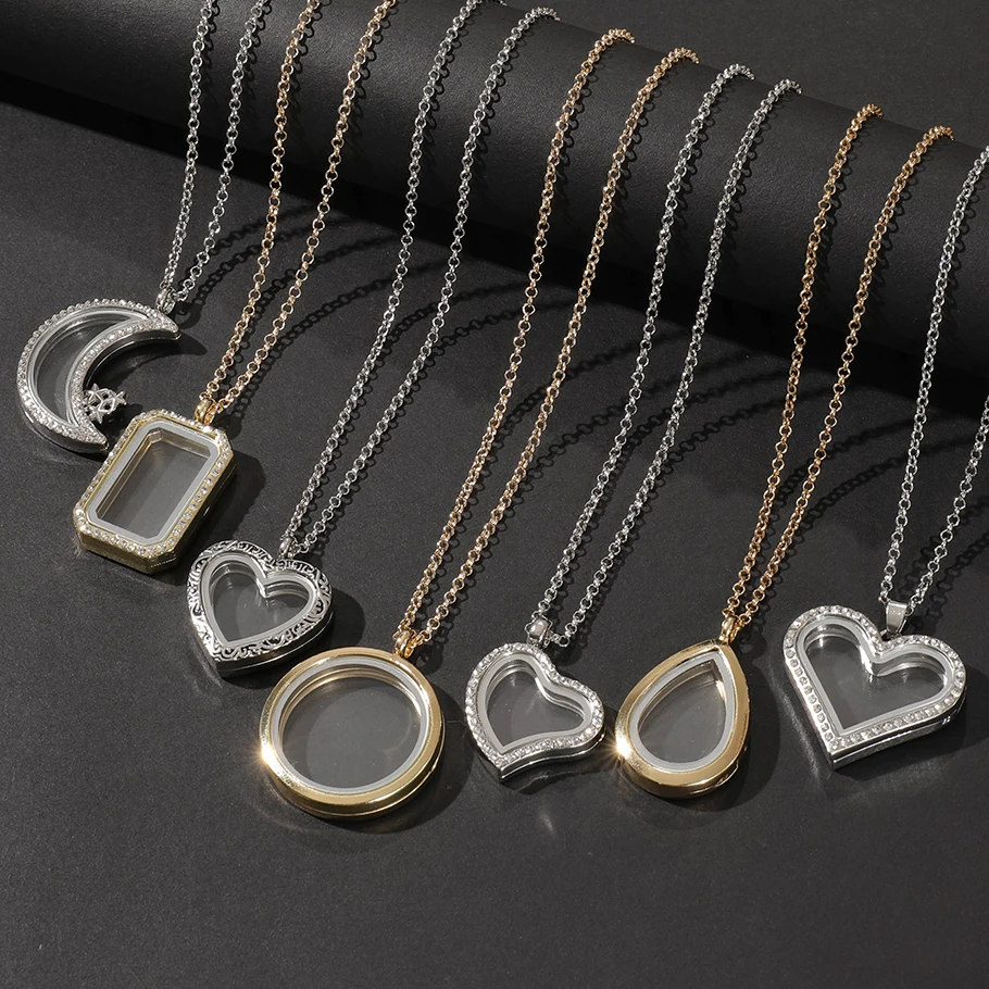 1 adet açılabilir Trendy kalp  - Heart Locket Necklace Photo incelemesi ve fiyatı