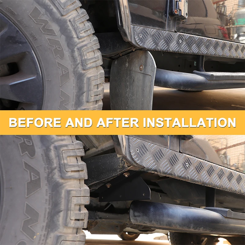 لاند روفر ديفندر 90 110 130 2004-2018 سيارة العجلات الأمامية والخلفية درابزين قاعدة الكربون الصلب اكسسوارات السيارات MTC8358 MTC3000 #3