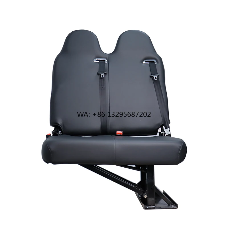 Custom Folding Passenger Seat for School Bus and Campervan Double Foldable Modified Car Seats for Toyota Coaster Van