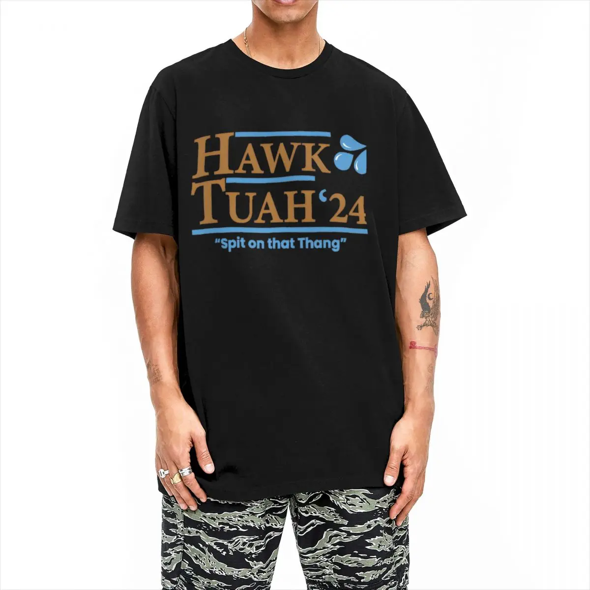 Hawk Tush 2024 Spit On That Thing T Shirt Fashion T-Shirts Short-Sleeve Tshirt Summer Pure Cotton O Neck 4XL 5XL 6XL Clothes