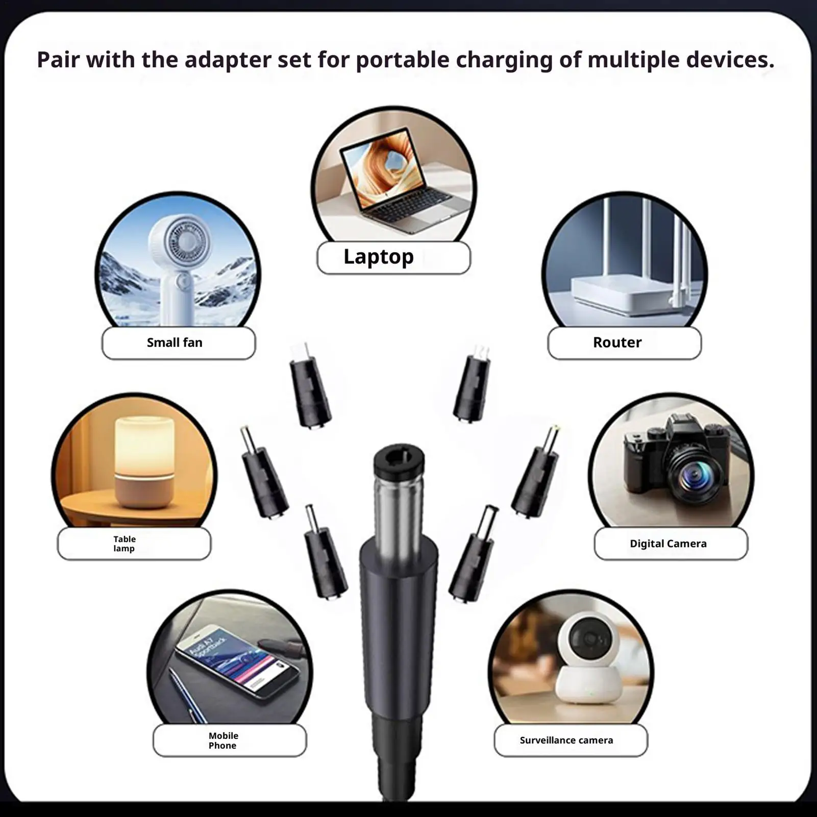 

Type C Input Cable Adjustable Voltage Adapter Extension With Display DC Jack Cable For Laptop Led Strip Light Camera Router