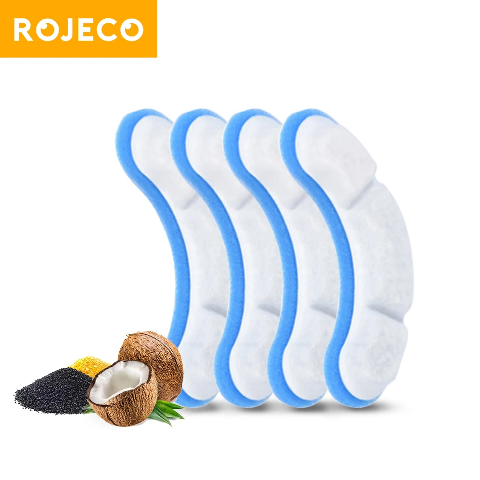 ROJECO Replacement Filter For Cat Water Fountain Activated Carbon Water Charcoal Filter For Cats Pet Automatic Drinking Fountain