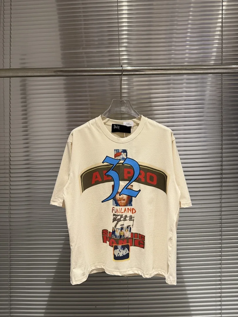 2026ss Top Class American Style High-street Vintage Washed Distressed Women Men T-shirt Hiphop Oversized Men Casual T shirt