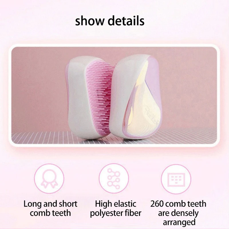 TangleTeezer luxury portable princess comb cares for scalp, smooth and does not hurt hair tt comb for women