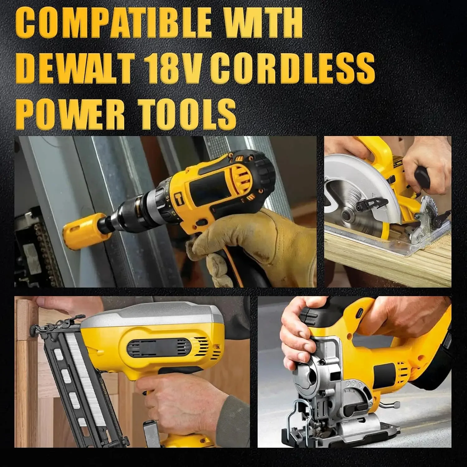 1/2/4 Uds DC9096 18V 6.0Ah batería de litio reemplazar para Dewalt 18V XRP Pin de batería DC9098 DE9095 DE9096 DE9098 DW9095 con luz LED