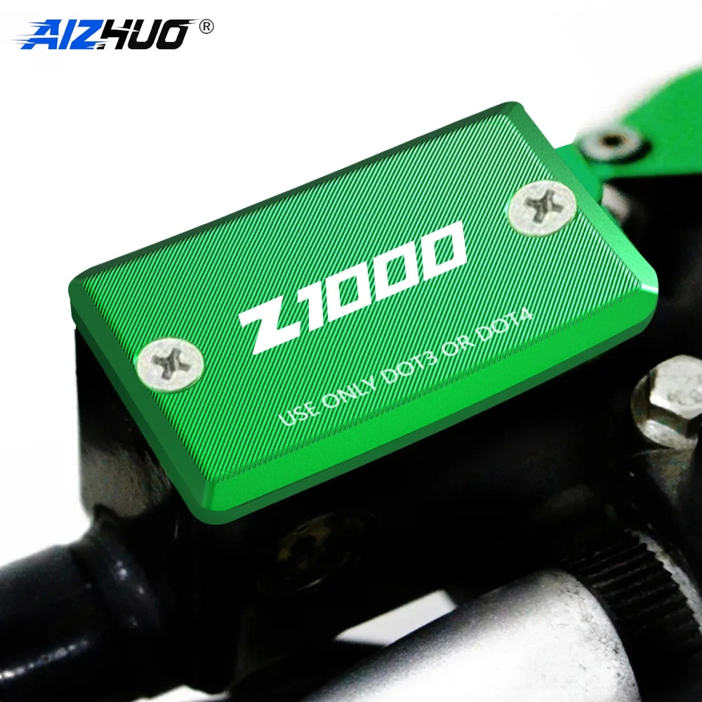 Motorcycle Front Brake Fluid Reservoir Oil Cup Cap Master Cylinder Cover FOR KAWASAKI Z1000 2003 2004 2005 2006 CNC Accessories