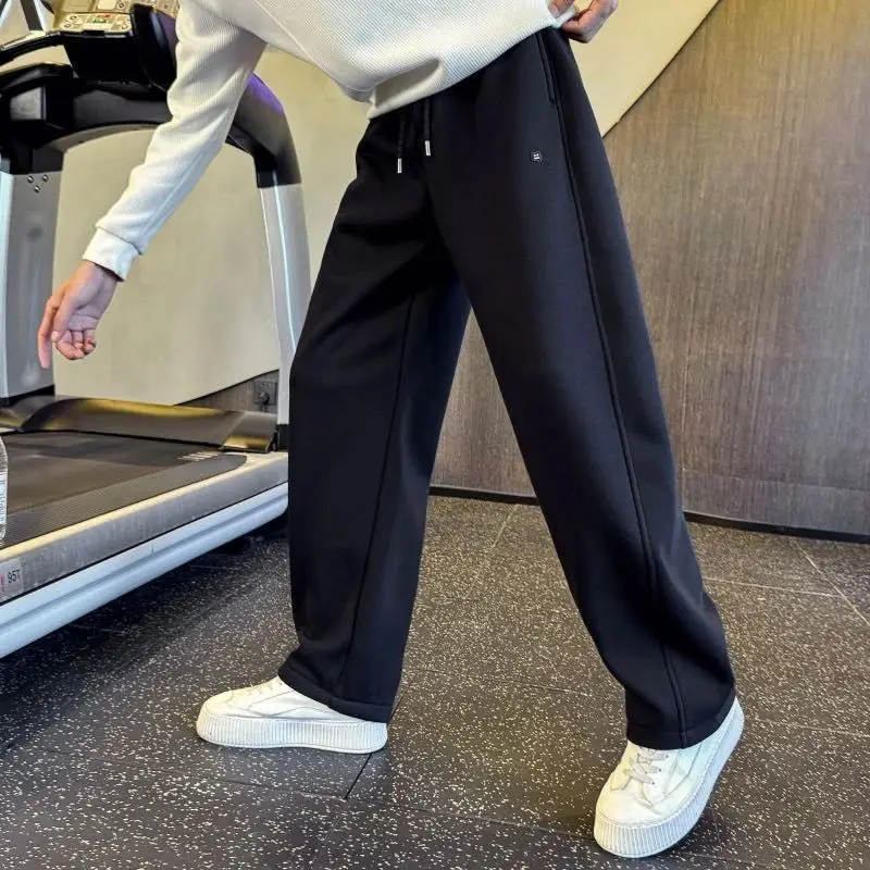 Fashion 2026 spring autumn new casual pants high-end handsome straight sweatpants men's trend sports baggy jogger trousers
