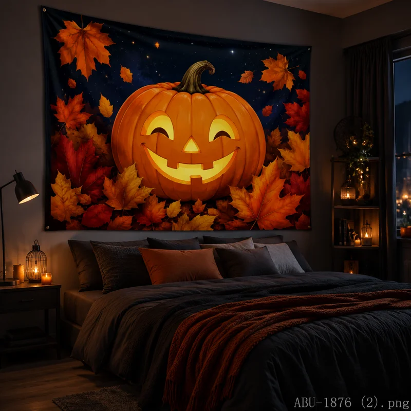 Pumpkin Lantern Halloween - VIKAMA Permadani Labu Halloween yang Hangat,