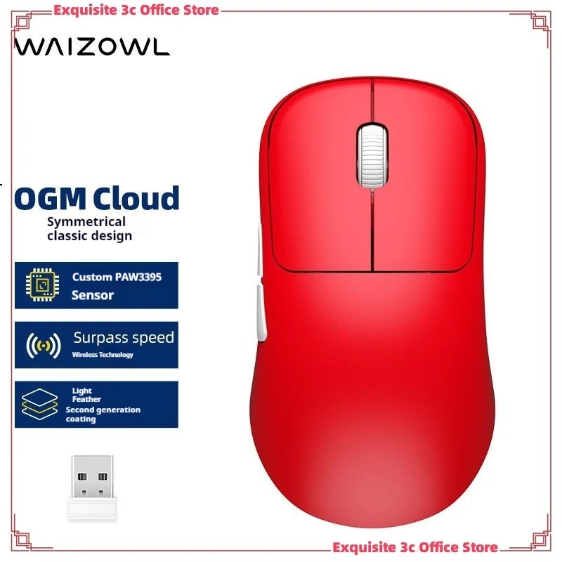 

WAIZOWL OGM PRO V2 8K Paw3950 Mouse Bluetooth Wireless Tri Mode Gaming Ergonomics Lightweight E-sports Mouse Pc Accessories Gift