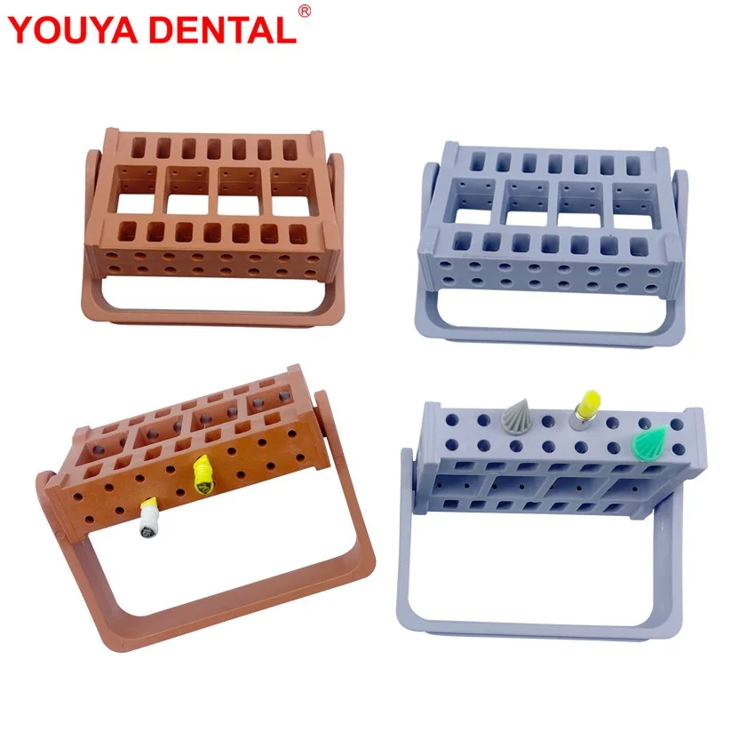 1pcs 16 Holes Dental Endo File Holder With Record Ruler Stand Tray For Endodontic K H R Files    Plastic Endo Box Case Organizer