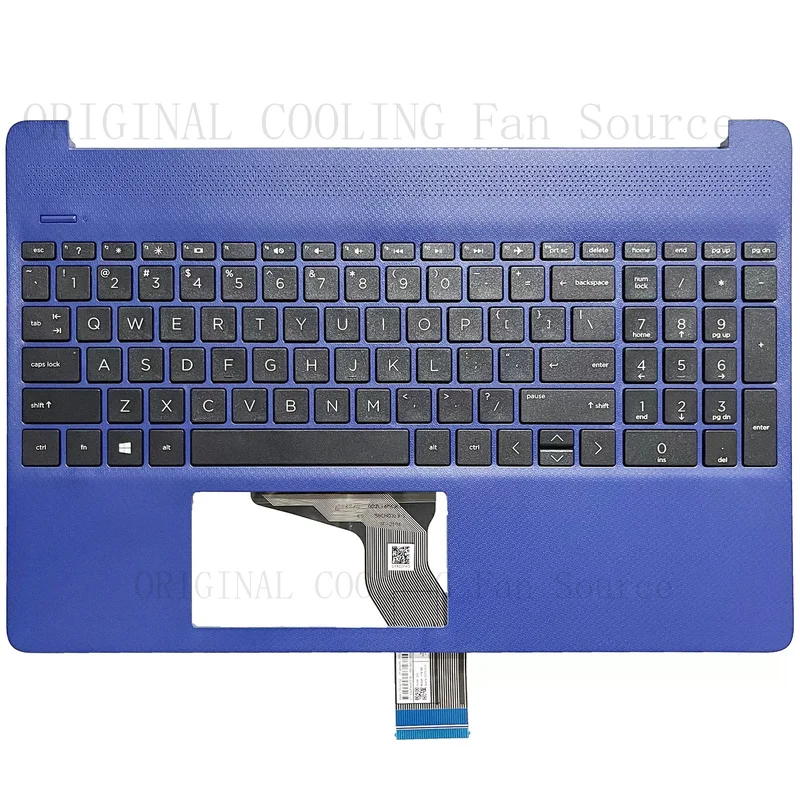 R+  FOR  HP 15-EF DY 15s-EQ FQ TPN-Q222 Blue Palmrest w/Keyboard No Backlit