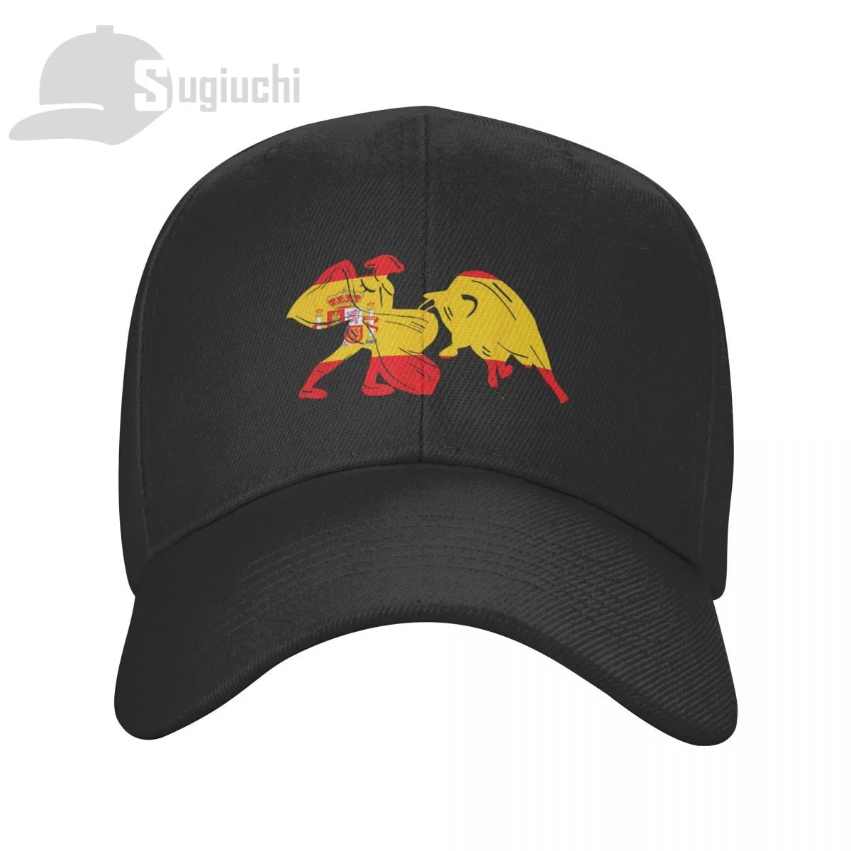 Spain Country Flag Fighting Bull Sun Baseball Cap Dad Hats Adjustable For Men Women Unisex Cool Outdoor Hat