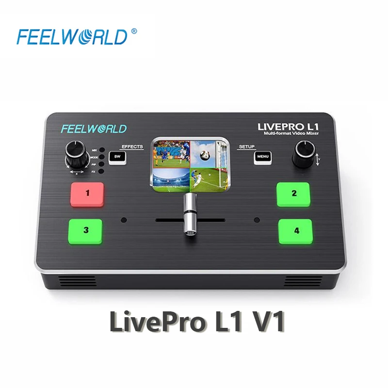 FEELWORLD LIVE PRO L1 V1 Multicamera Video Switcher HDMI Inputs Multi-Format Studio Record Preview Camera Youtube