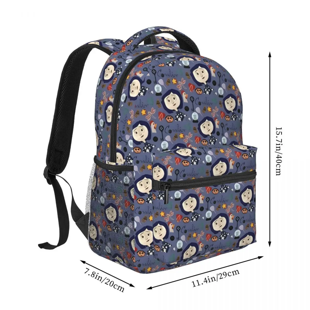 Feeling Blue At The Pink Palace Apartments Pattern Printed Lightweight Casual Schoolbag For School, Outdoor, Shopping 16in