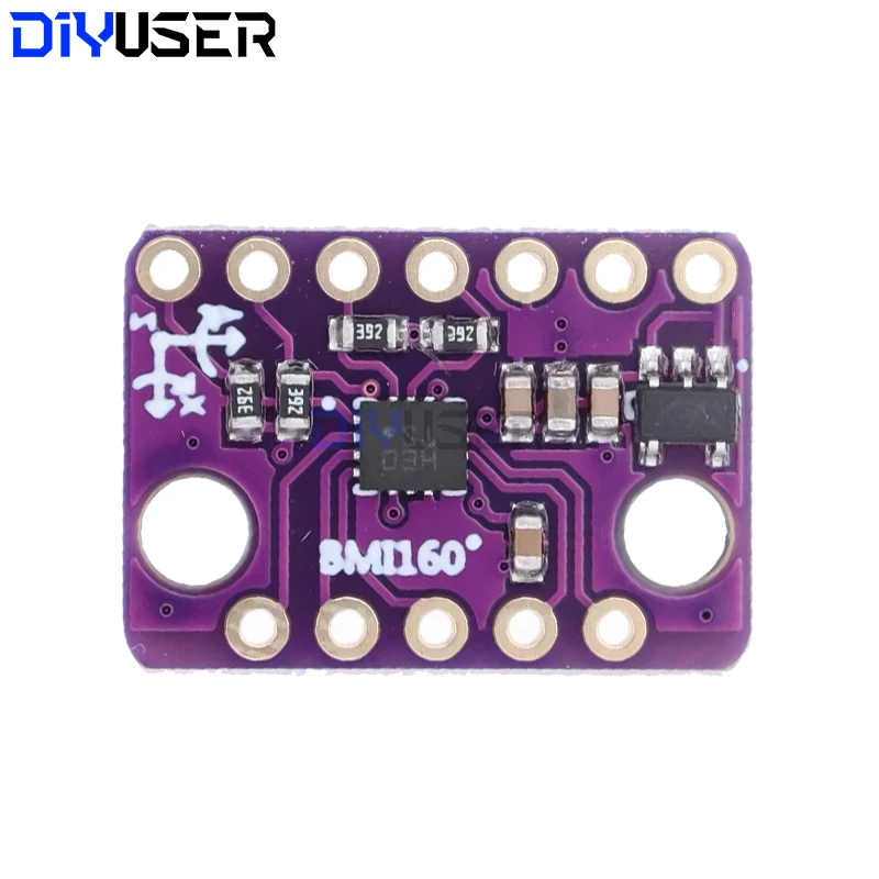 DIYUSER BMI160 GY-BMI160 6DOF 6-axis Rate Gyro Gravity Accelerometer Sensor Module IIC I2C SPI Communication Protocol 3-5V