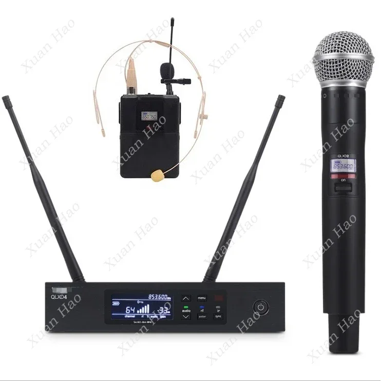 QLXD4 Beta58 Handheld Lapel Headset Combo Dynamic Vocal Mic Beta87 QLXD1 Wireless Microphone QLXD24